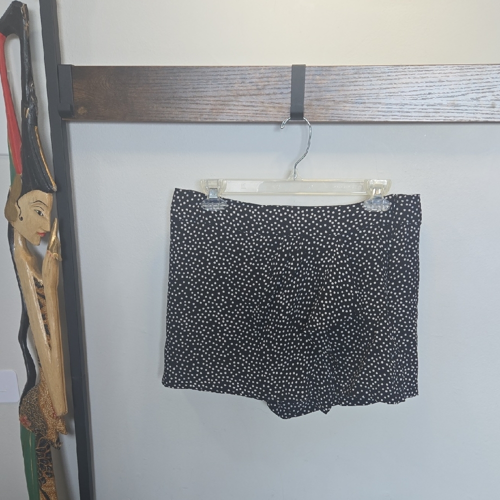Nanette Lepore Black and White High Waist Shorts